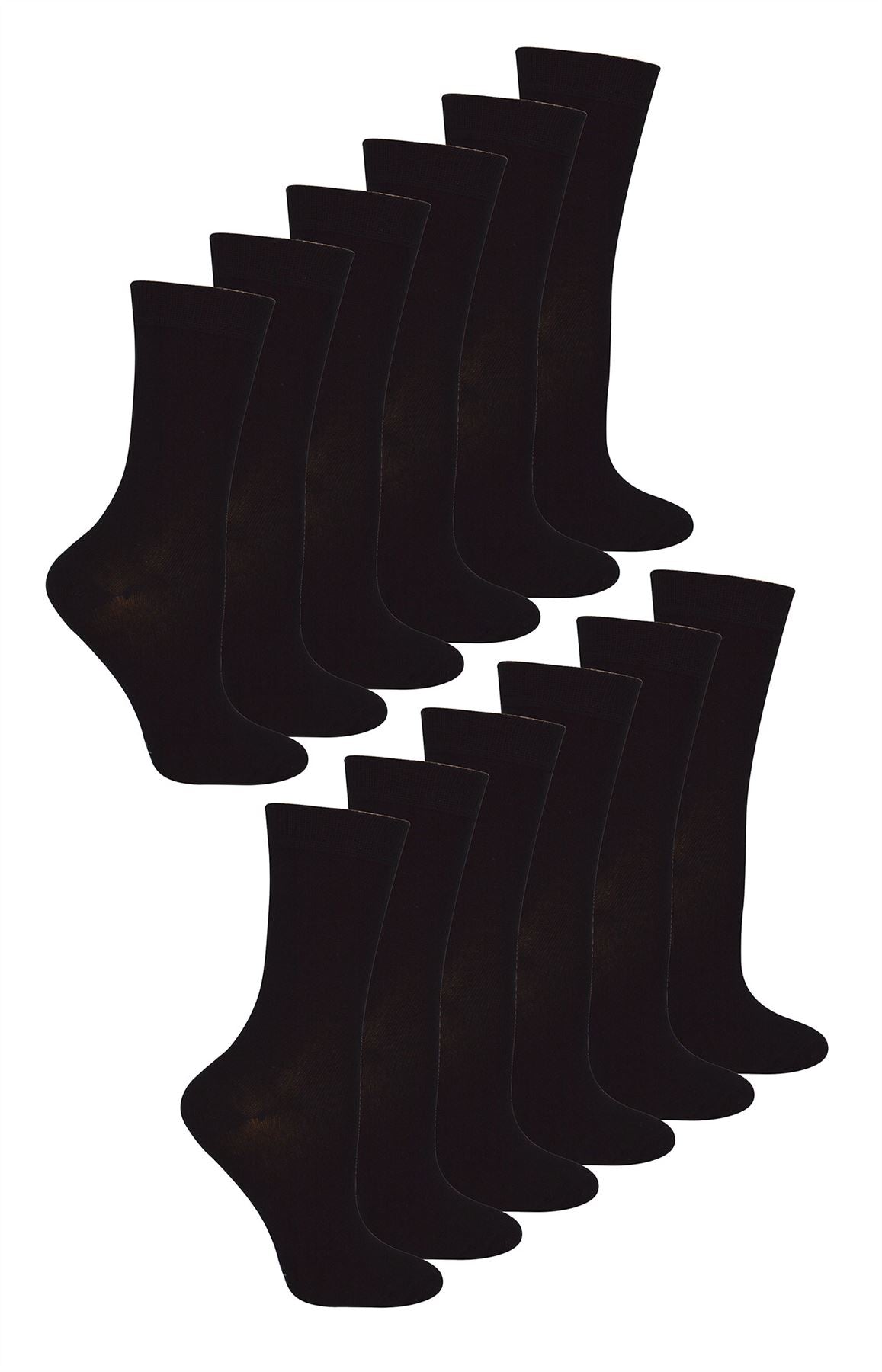 12 PAIRS - Sock Snob Kids 100% Cotton Socks