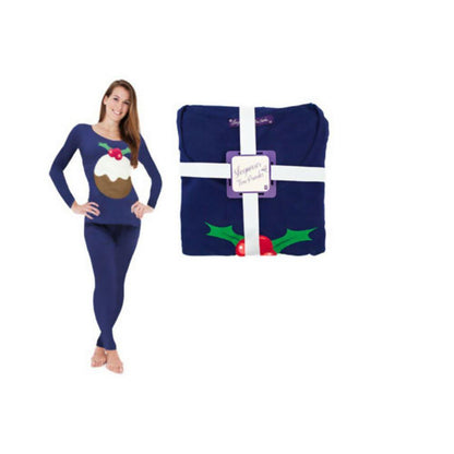 Women's Reindeer/Snowman Christmas Themed Winter Two-Piece Pyjama Set