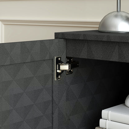 HOMCOM Modern Storage Cupboard with Adjustable Shelf and 2 Doors