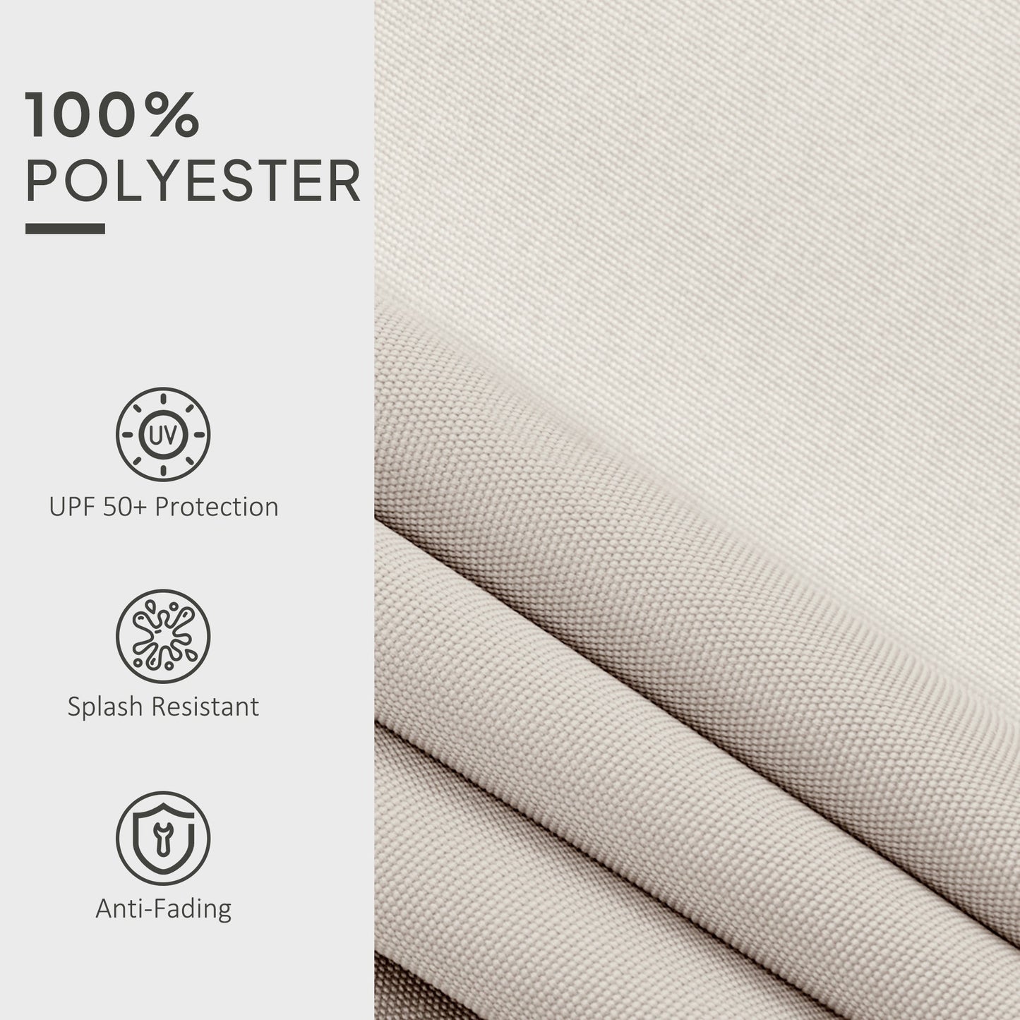 Outsunny Replacement Canopy for 3 x 2.5 m Awning (Fabric Only)