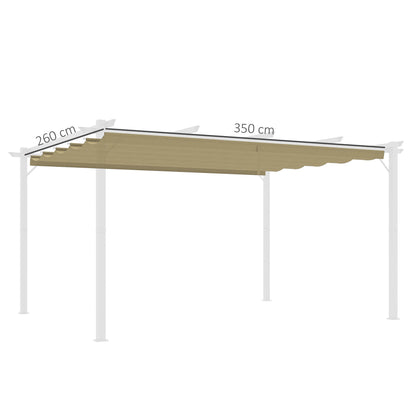 Outsunny Pergola Shade Cover Replacement Canopy for 4 x 3(m) Pergola