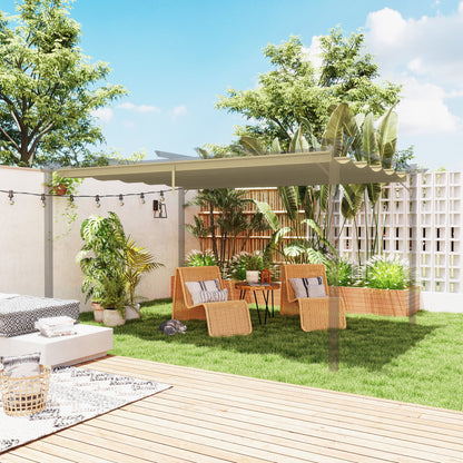 Outsunny Pergola Shade Cover Replacement Canopy for 4 x 3(m) Pergola