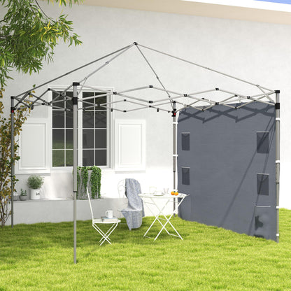 Outsunny Side Panel for 3x3 m Pop Up Gazebos, 1 Pack Sidewall Only