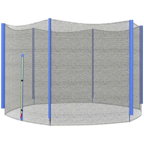 SPORTNOW 8ft Trampoline Net Replacement Safety Net with Zipped Door