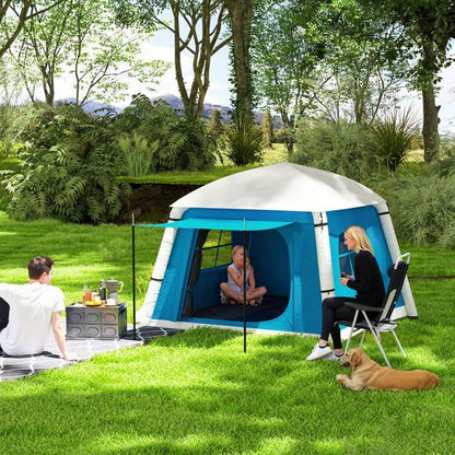 Outsunny Inflatable Camping Tent, Easy Setup 2 Man Tent