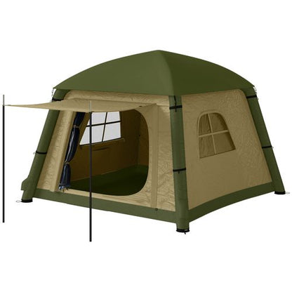 Outsunny Inflatable Camping Tent, Easy Setup 2 Man Tent