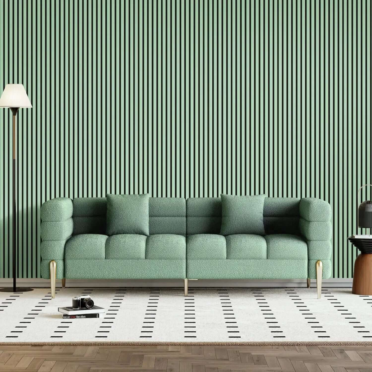 Natural & Coloured Acoustic Slatted Wall Panels
