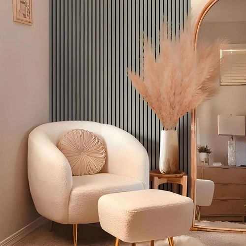 Natural & Coloured Acoustic Slatted Wall Panels