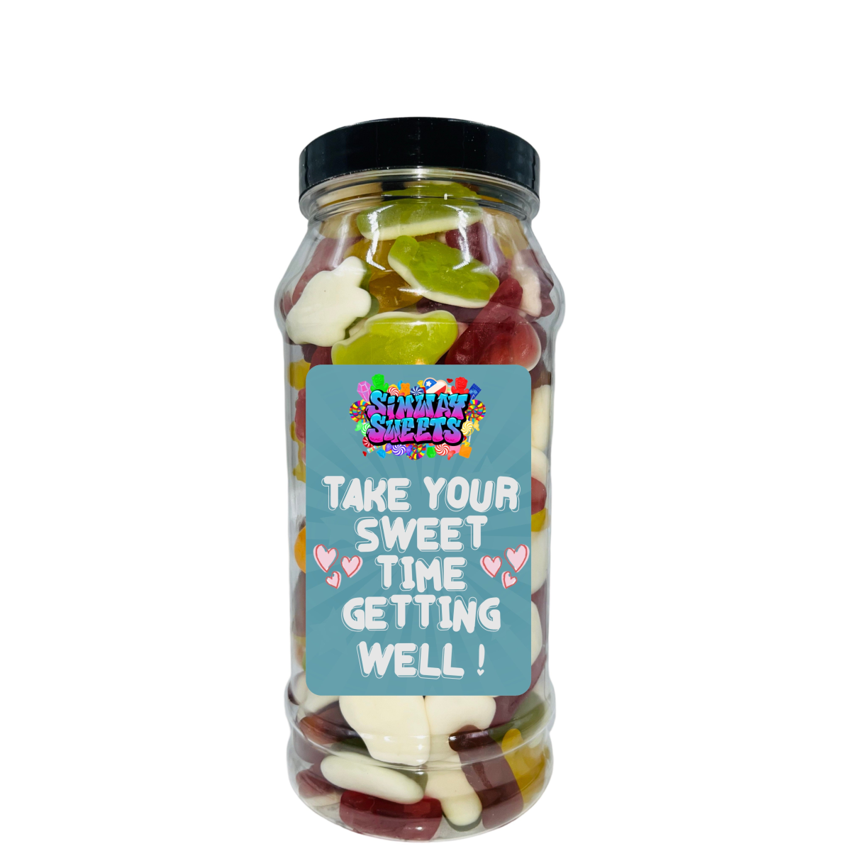 Simway Sweets 'Get Well Soon' Mix Sweet Gift Candy Jar - Pick Your Mix!