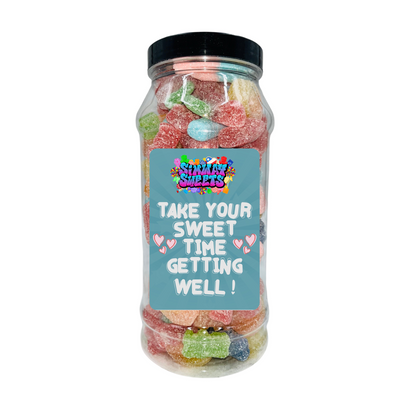 Simway Sweets 'Get Well Soon' Mix Sweet Gift Candy Jar - Pick Your Mix!