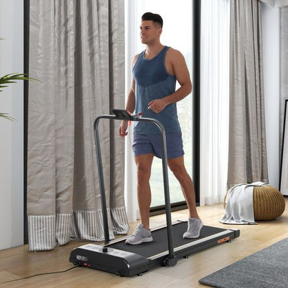 HOMCOM Foldable Walking Treadmill w/ LED Display