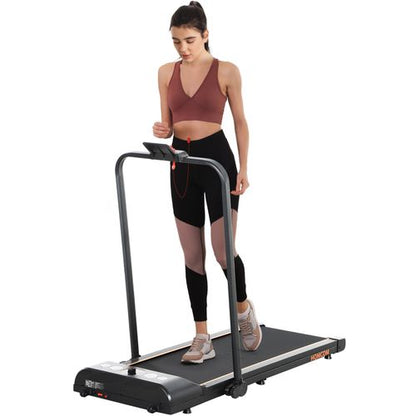 HOMCOM Foldable Walking Treadmill w/ LED Display