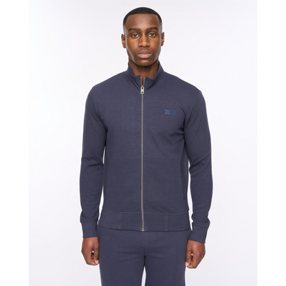 Hannings Zip Thru Hoodie Dark Navy