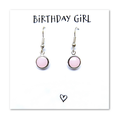 Birthstone Earrings & Birthday Girl Card | Birthday Gift For Her | Birthstone Birthday Gift | Birthday Gift for Friend | Birthday Gift UK