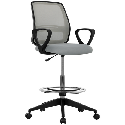 Vinsetto Draughtsman Chair Tall Office Chair with Adjustable Height