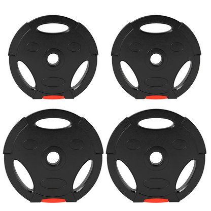 SPORTNOW Olympic Weight Plates Set for Home Gym, 2 x 5kg, 2 x 2.5kg