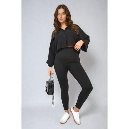 High Waist Wide Waistband Leggings