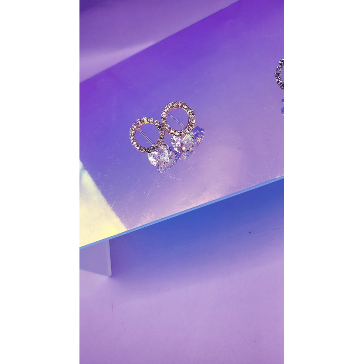 Luxe Halo Crystal Stud Earrings