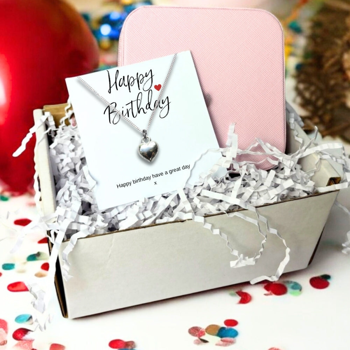 Happy Birthday Necklace & Jewellery Box Gift