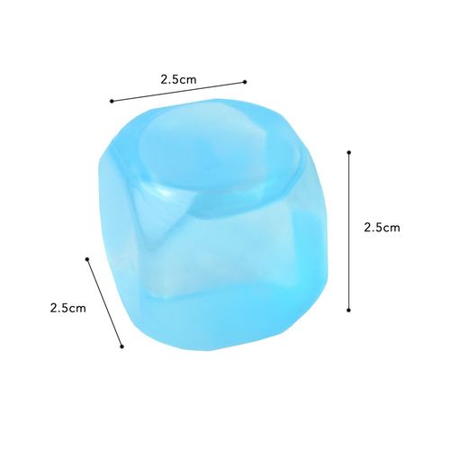 Vinsani Multi-Packs Frozen Cold Drink Freezer Chilled Reusable Fast Freeze Water Filled Ice Cubes for Drinks - Ideal for BBQ Parties, Summer Picnics or General Use - Multicoloured