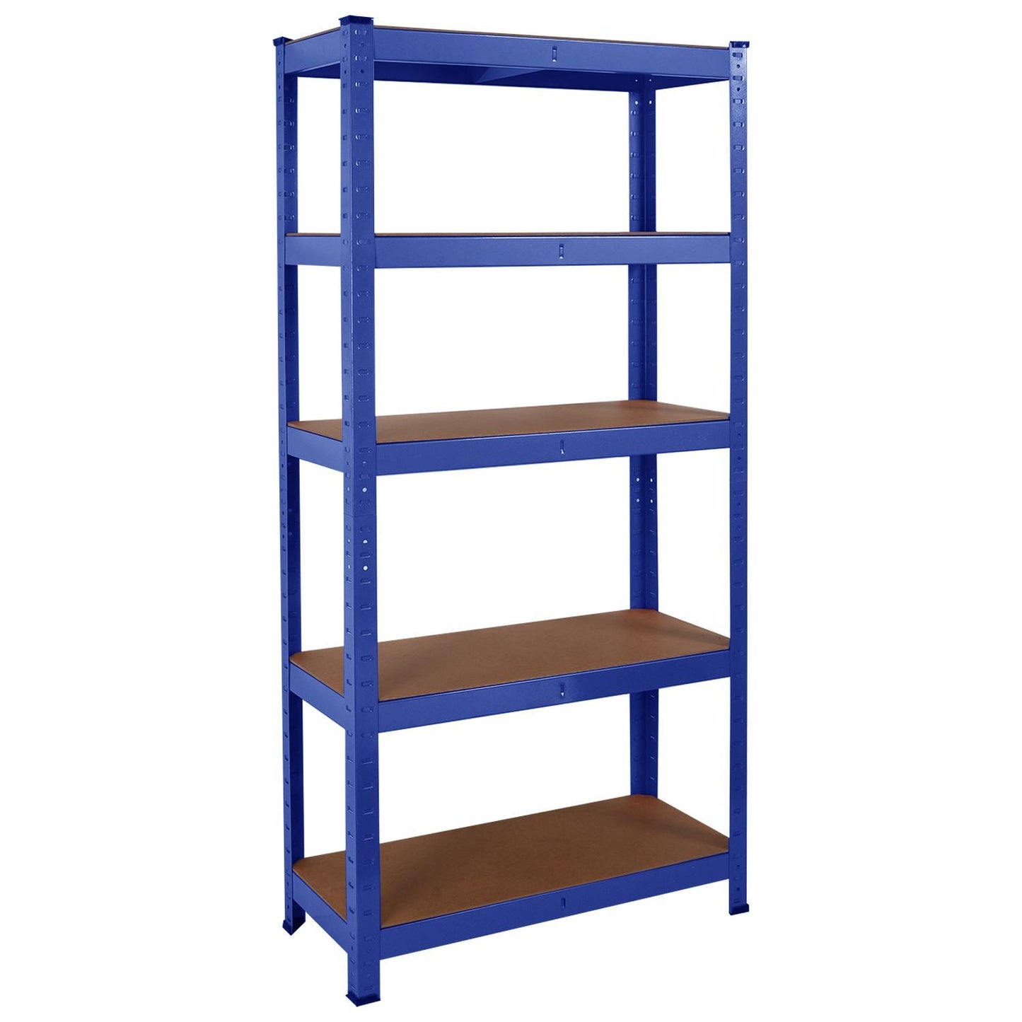 Grey or Blue Powder coated racking/ shelving bay 5 Thick MDF shelves