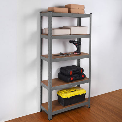 Grey or Blue Powder coated racking/ shelving bay 5 Thick MDF shelves