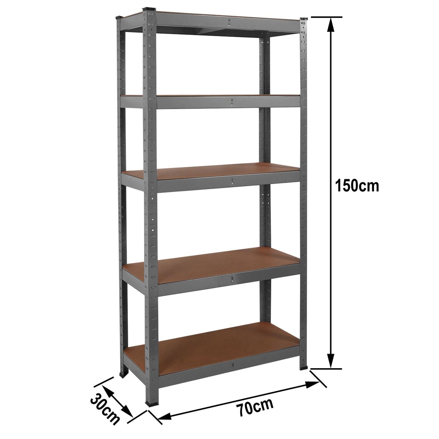 Grey or Blue Powder coated racking/ shelving bay 5 Thick MDF shelves