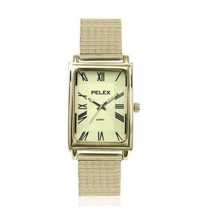 PELEX Mens Roman Numerals Expander Bracelet Quartz Watch PLX-021 Available Multiple Colour
