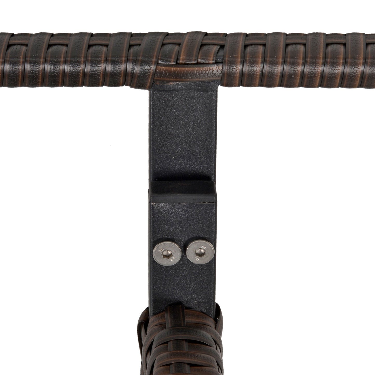 Outsunny 6 Pieces Outdoor PE Rattan Garden Furniture Set with Three-seat, Armchairs and Footstools, Patio Wicker Dining Sets w/Glass Top Dining Table, Soft Cushion, Mixed Brown