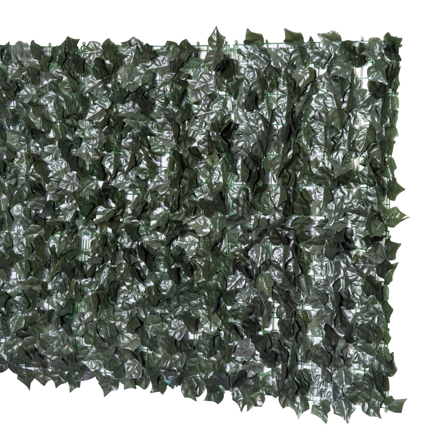 Artificial Leaf Hedge Screen Privacy Fence Panel for Garden Outdoor Indoor Decor 2.4M x 1M Dark Green