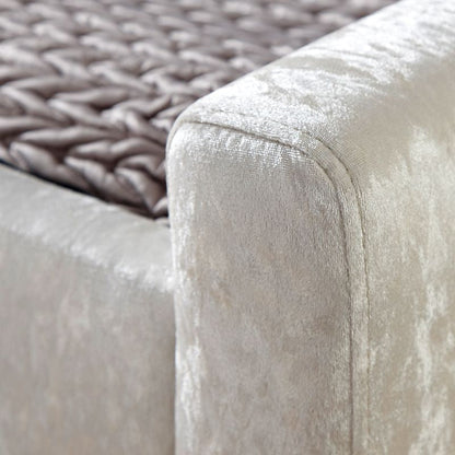 Verona Large Ottoman Fabric Light Grey 1 Door