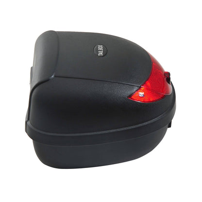 24 L Motorcycle Luggage Case Withreflectors-Black/Red