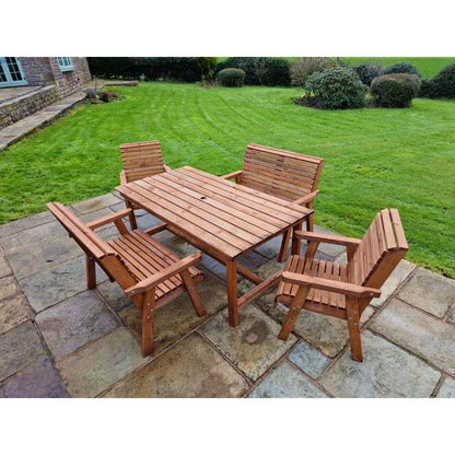 Swedish Redwood Garden Furniture Set by Croft - 4 Seat