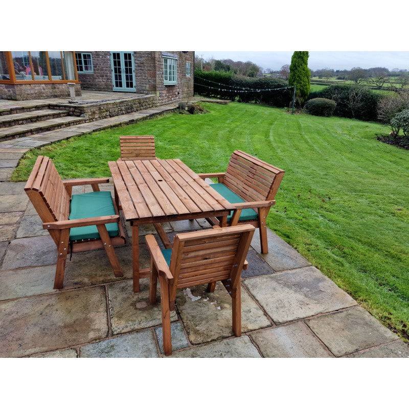 Swedish Redwood Garden Furniture Set by Croft - 4 Seat