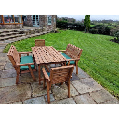 Swedish Redwood Garden Furniture Set by Croft - 4 Seat