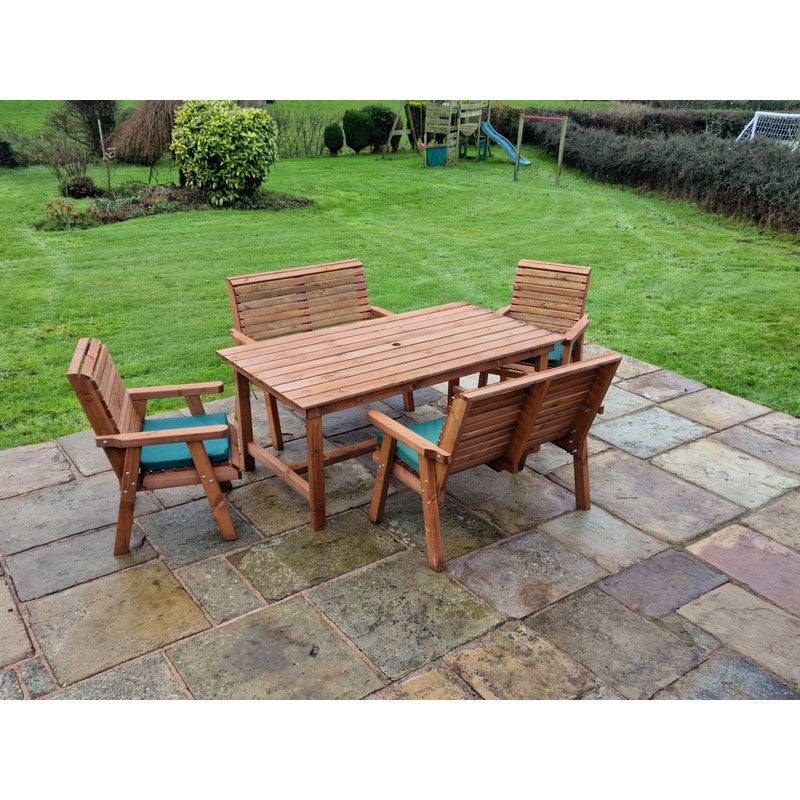 Swedish Redwood Garden Furniture Set by Croft - 4 Seat