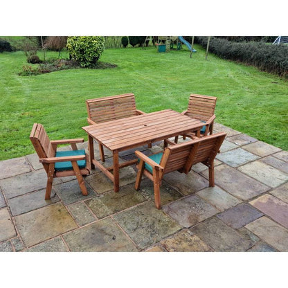 Swedish Redwood Garden Furniture Set by Croft - 4 Seat