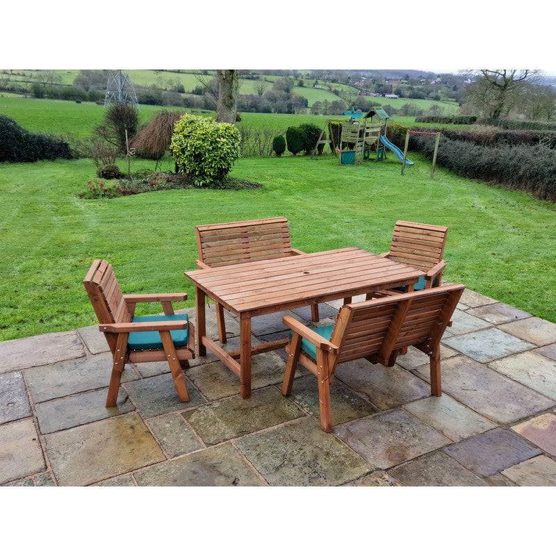 Swedish Redwood Garden Furniture Set by Croft - 4 Seat