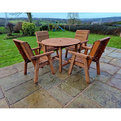 Swedish Redwood Garden Furniture Set by Croft - 4 Seat