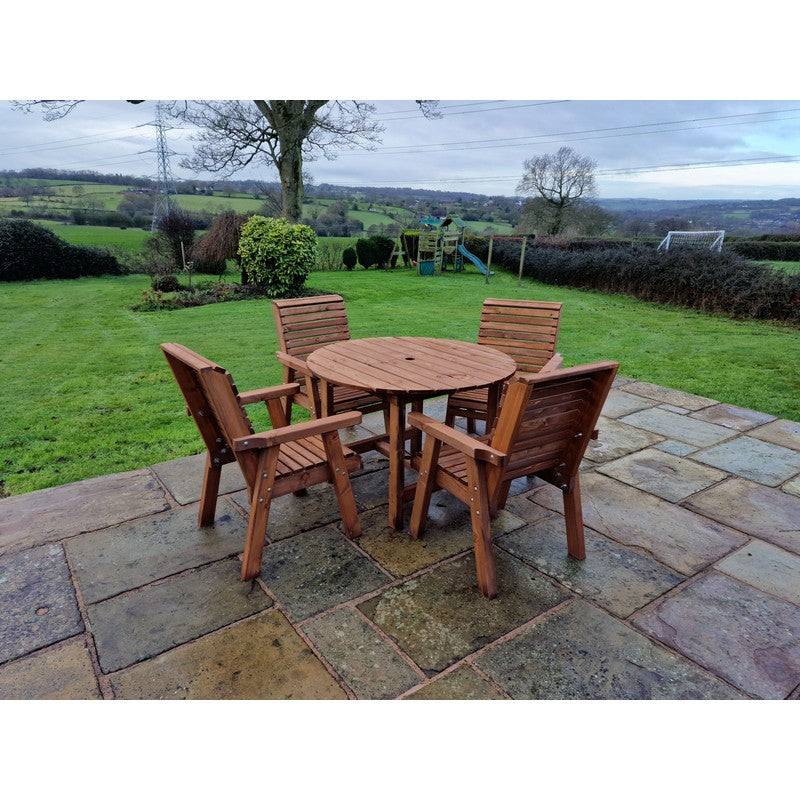 Swedish Redwood Garden Furniture Set by Croft - 4 Seat