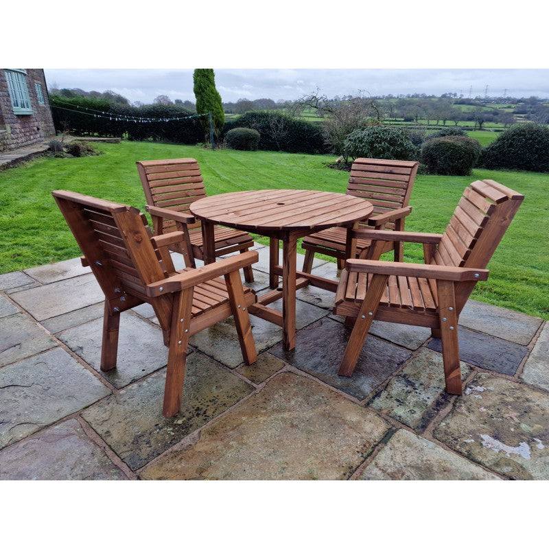 Swedish Redwood Garden Furniture Set by Croft - 4 Seat
