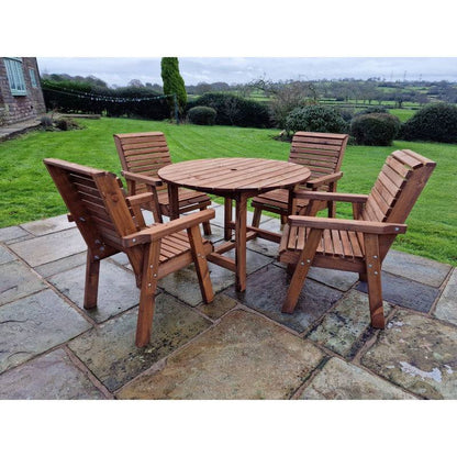 Swedish Redwood Garden Furniture Set by Croft - 4 Seat