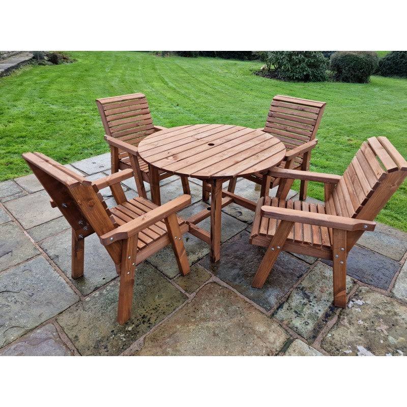 Swedish Redwood Garden Furniture Set by Croft - 4 Seat