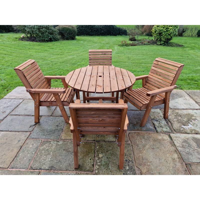 Swedish Redwood Garden Furniture Set by Croft - 4 Seat