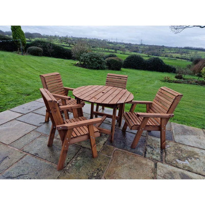 Swedish Redwood Garden Furniture Set by Croft - 4 Seat
