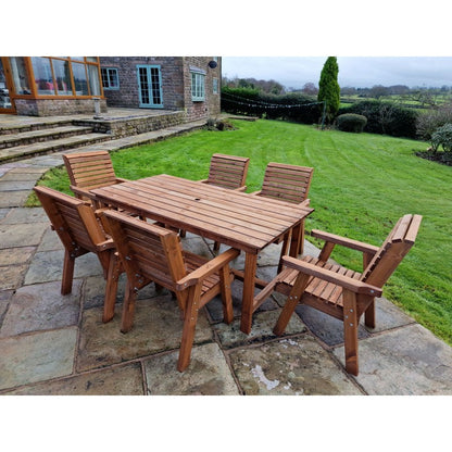 Swedish Redwood Garden Furniture Set by Croft - 6 Seat