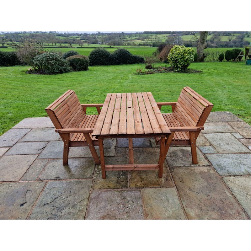 Swedish Redwood Garden Furniture Set by Croft - 4 Seat