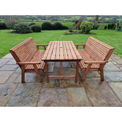 Swedish Redwood Garden Furniture Set by Croft - 6 Seats