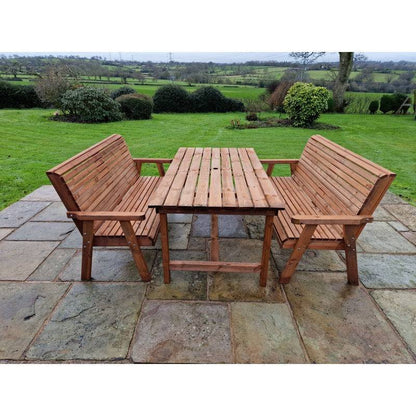 Swedish Redwood Garden Furniture Set by Croft - 6 Seats