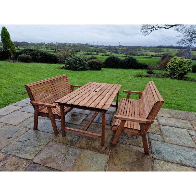 Swedish Redwood Garden Furniture Set by Croft - 6 Seats